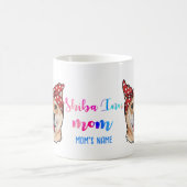 私は私の柴犬犬ペットのハート白熱［赤熱］光を放つコーヒーが大好き コーヒーマグカップ (中央)