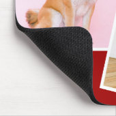 私は私の柴犬2枚の写真が大好き マウスパッド (コーナー)