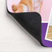 私は私の柴犬2枚の写真が大好き マウスパッド (コーナー)