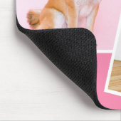 私は私の柴犬2枚の写真が大好き マウスパッド (コーナー)