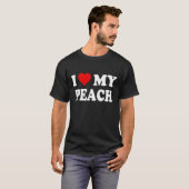 私は私の桃ハート Tシャツ (正面フル)