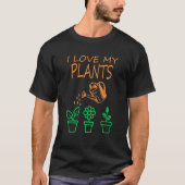 私は私の植物ガーデニングハウス子供部屋ファーム Tシャツ (正面)