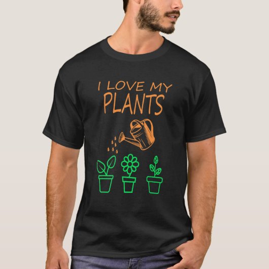 私は私の植物ガーデニングハウス子供部屋ファーム Tシャツ (正面)