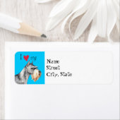 私は私の標準シュナウザーが大好き ラベル (インサイチュ)