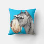 私は私の標準シュナウザーを愛している クッション (裏面)