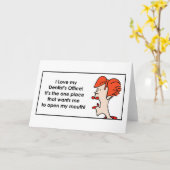 私は私の歯科医のオフィスDakotaJoan.comを愛します カード (黄色い花)