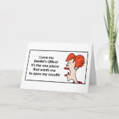 私は私の歯科医のオフィスDakotaJoan.comを愛します カード (正面)