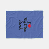 私は私の母が好きあなたの母親の名前を作成する フリースブランケット (正面(横))