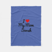 私は私の母が好きあなたの母親の名前を作成する フリースブランケット (正面)