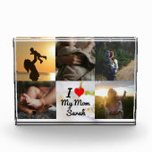 私は私の母の写真コラージュが大好き フォトブロック (正面)