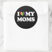 私は私の母を愛している – ラウンドシール (バッグ)