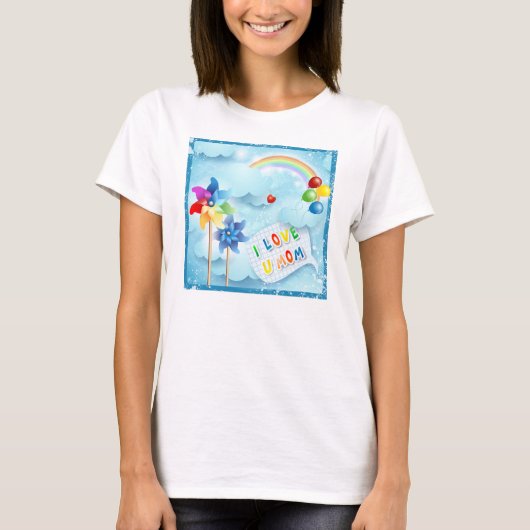 私は私の母を愛している Tシャツ (正面)