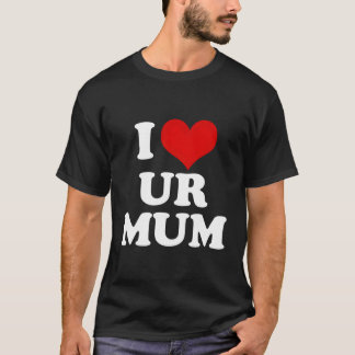 私は私の母を愛するハート おもしろい Tシャツ