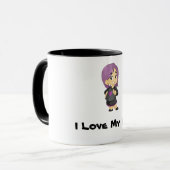 私は私の母マグが大好き マグカップ (正面左)