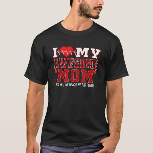 私は私の母素晴らしとYesこ買のCを愛する Tシャツ (正面)