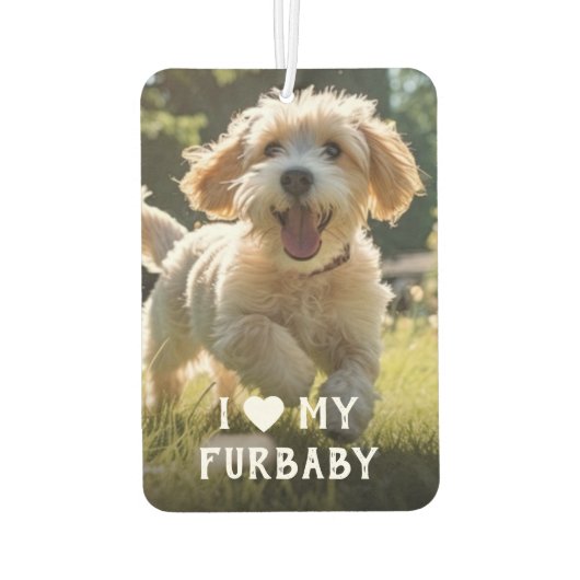 私は私の毛皮のベビードッグエアフレッシュナーが大好き カーエアーフレッシュナー (裏面)