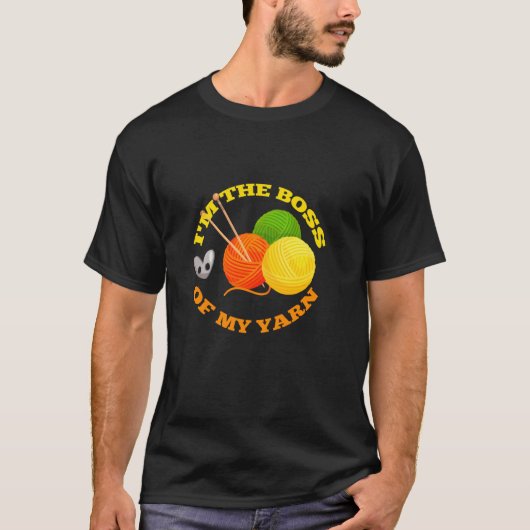 私は私の毛糸の... Tシャツ (正面)