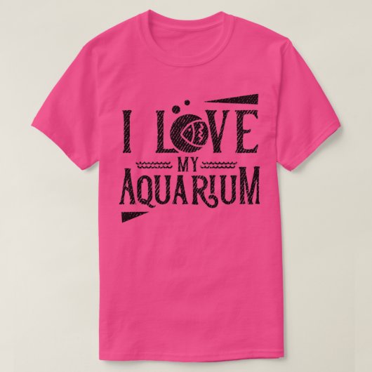 私は私の水族館が大好き4 Tシャツ (デザイン正面)