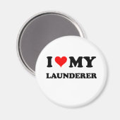 私は私の洗濯者を愛する マグネット (正面/裏面)