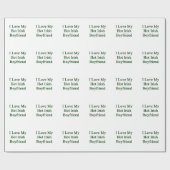 私は私の熱いアイルランドのボーイフレンドを愛します ラッピングペーパー (フラット)