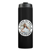 私は私の熱いガールフレンドのエンブレムの写真が大好カスタムき タンブラー (正面)