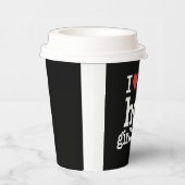 私は私の熱いガールフレンドのバレンタインデーGfギフトが大好き 紙コップ (右)