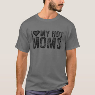 私は私の熱いママのハートユーモア皮肉なおもしろいVinが大好き Tシャツ