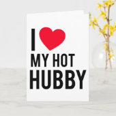 私は私の熱い夫を愛します カード (黄色い花)