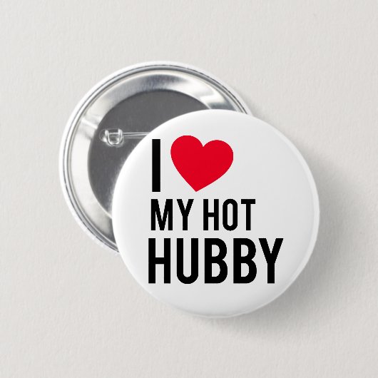 私は私の熱い夫を愛します 缶バッジ (正面&裏面)