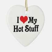 私は私の熱い物 セラミックオーナメント (右)