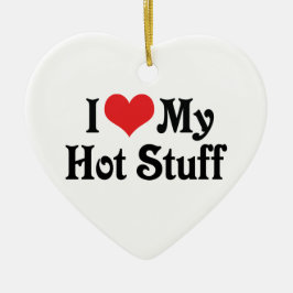 私は私の熱い物 セラミックオーナメント