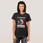 私は私の牛の乳製品農家農業 Tシャツ (正面フル)