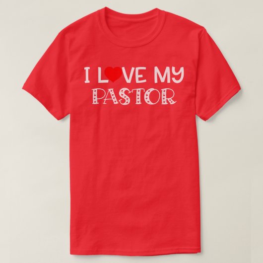私は私の牧師Tハート Tシャツ (デザイン正面)