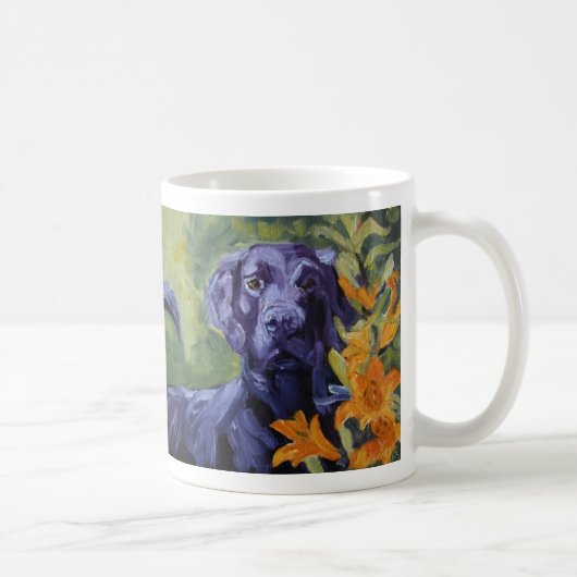 、私は私の物を黒い   好みます! コーヒーマグカップ (右)