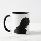 私は私の犬が私をある考える人でありたいと思います マグカップ (左)