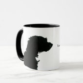 私は私の犬が私をある考える人でありたいと思います マグカップ (正面左)