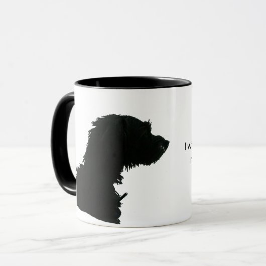 私は私の犬が私をある考える人でありたいと思います マグカップ (正面左)