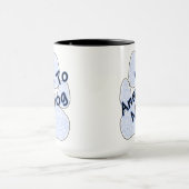 私は私の犬に肉付きコーヒーマグに答える マグカップ (中央)