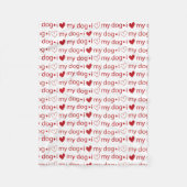 私は私の犬のフリースブランケットとハートが大好き フリースブランケット (正面)