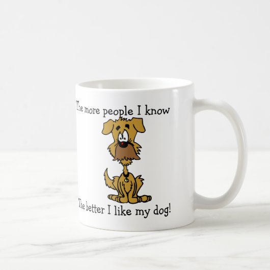 私は私の犬のマグを好みます コーヒーマグカップ (右)