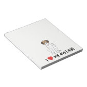 私は私の犬のメモ帳が大好き ノートパッド (アングル)