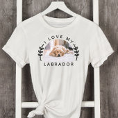 私は私の犬のラブラドール写真 Tシャツ