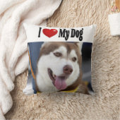 私は私の犬の写真が大好き クッション (ブランケット)