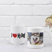 私は私の犬の写真が大好き コーヒーマグカップ