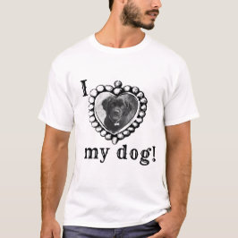 私は私の犬の写真が大好き Tシャツ