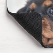 私は私の犬の写真が大好パーソナライズされたき マウスパッド (コーナー)