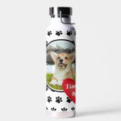 私は私の犬の写真のウォーターボトルが大好き ウォーターボトル (左面)