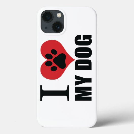 私は私の犬の装飾用クッションが大好き Case-Mate iPhoneケース (裏面)