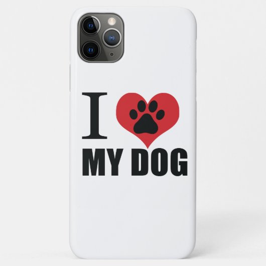 私は私の犬の装飾用クッションが大好き Case-Mate iPhoneケース (裏面)
