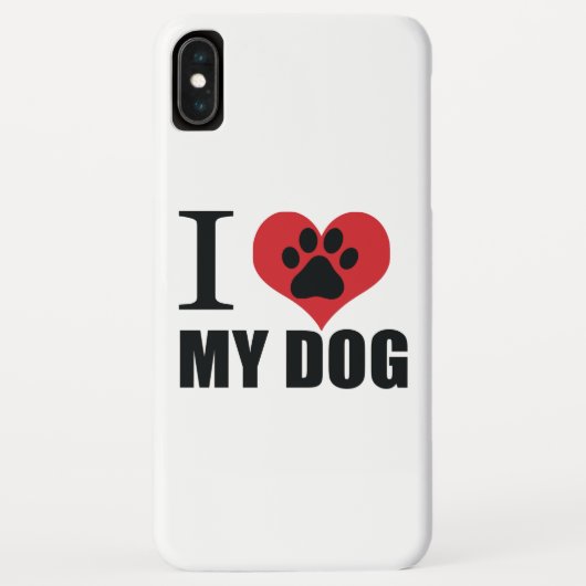 私は私の犬の装飾用クッションが大好き Case-Mate iPhoneケース (裏面)